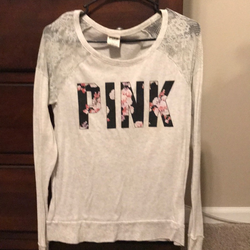 Pink long-sleeved top